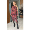 Dámske midy šaty - vzor leopard - ISERIA - fashion Julzz