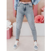 Dámske modré slim fit džínsy s vysokým pásom SKINNEX UY2476 M