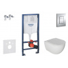 Grohe SET Rapid SL +WC závesné Oudee+sedátko Slim SC+ScateCosmopolitan Chróm SANI11BA1104