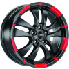 RONAL R59 7x16 5x100 ET38 black matt red rim