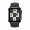 Apple Watch SE (2023) GPS plus Cellular 40 mm hliníkový plášť sportovní náramek Midnight (půlnoční čerrná) M/L