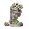 Retro záhradná socha pungeant Nordic Goddess Head (Retro záhradná socha pungeant Nordic Goddess Head)