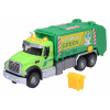 Autíčko smetiarske Mack Granite Garbage Truck Majorette kovové so zvukom a svetlom dĺžka 22 cm