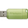 Verbatim USB flash disk, USB 2.0, 64GB, Store,N,Go PinStripe, zelený, pre archiváciu dát 49964