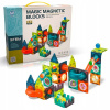 Magnetické stavebnicové kocky guličková dráha, edukačné, kreatívne, 73 dielikov