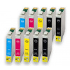 Epson T1285 kompatibilný - Sada 10ks Epson T1285 (4x T1281, 2x T1282, 2x T1283, 2x T1284) Epson Stylus - kompatibilní inkoustové náplně (cartridge)- Epson