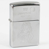 ZIPPO chrom poliert Jungfrau Ha in kleiner Holzbox