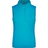 James & Nicholson Polokošile JN 575, bez rukávu, dámská COT02057544004-turquoise XL Tyrkysová