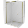 Mexen Omega sprchová kabína, posuvné dvere 100 x 80 cm, transparentnéné, zlatá - 825-100-080-50-00