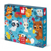 JANOD Hmatové puzzle Lesní zvířátka 20 dílků