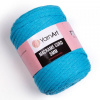 YarnArt Příze Macrame Cord 5 mm 500 gramů - 763 modrá azurová