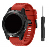eses Silikónový remienok pre Garmin EasyFit/QuickFit 20 mm Farba: červená