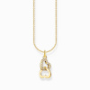 Thomas Sabo KE2267-414-14-L45V Gold-plated chain w. intertwined hearts