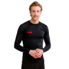 JOBE Mužské lycrové tričko s dlhým rukávom Rash Guard v čiernej farbe Veľkosť: L