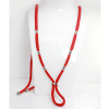 Podprsenkový Náhrdelník Nerezové Korálky - Červená