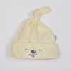 Bavlnená dojčenská čiapočka Bobas Fashion Lucky krémová - 62 (3-6m)