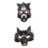 Maska na spanie - 2 ks. Masky tváre Halloween Wolf Animal Maškaráda (2 ks. Masky tváre Halloween Wolf Animal Maškaráda)