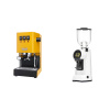 Gaggia New Classic EVO, yellow + Eureka Helios 65, white