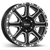 Alu disk DOTZ 4x4 Kalahari dark 7x16, 6x139,7, 93.1, ET24 Black/polished
