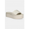 Šľapky Calvin Klein Jeans FLATFORM SANDAL SLIDE IN NYLON YW0YW01791 béžová EUR 39