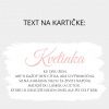 Sójová sviečka kvetinka Darčeková karta: Kvetinka k MDŽ