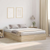 zahrada-XL Rám postele s úložným priestorom Sonoma dub 150x200 cm 3335383