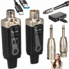 Bezdrôtový systém prenosu zvuku UHF Phantom 2x adaptér XLR jack 6,35