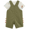 CARTERS CARTER'S Set 2dielny tričko kr. rukáv, kraťasy na traky Green Dino chlapec 3m