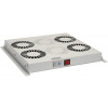 Solarix Ventilačná jednotka univerzálna 4 ventilátorov s termostatom RAL7035 do stropu aj do dna VJ-R4 (86030017)
