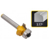 Stopková fréza do dreva, R = 3.17 mm, priemer 19 mm, stopka 6 mm, XL-TOOLS