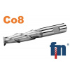 Stopková fréza 4x19mm pre drážky pier dlhá 2BR. HSS Co8, 2 brity do stredu, Weldon 273618.040