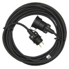 EMOS SK s.r.o. Vonkajší predlžovací kábel 25 m / 1 zásuvka / čierny / guma / 230 V / 1,5 mm2 - PM0504