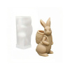 Silikónová forma na mydlo a sviečku 3D veľkonočný zajačik VI.