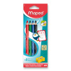 Zmazateľná pastelka na školské tabuľky Maped dry-erasable - 4 farby + strúhadlo