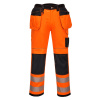Portwest PW306 PW3 Hi-Vis Reflexné strečové nohavice oranžová/čierna 32