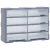 vidaXL Organizér s 8 veľkými zásuvkami 52x16x37 cm 149600