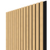 WALL CONCEPT akustický panel Javor, čierny filc + MDF, 2750x604x21 mm, 1,66 m2