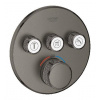 Grohe Grohtherm SmartControl - Termostatická sprchová podomietková batéria, 3 ventily, kefovaný Hard Graphite 29121AL0