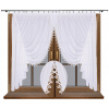 Závesy záclony pripravené s vodným závojom 400x150 (Závesy záclony pripravené s vodným závojom 400x150)