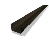 PREFA žľaby, štvorcové žľaby, dĺžka 3 m, šírka 120 mm (šírka 333 mm), orech P10