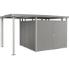 Prístrešok pre záhradný domček Biohort HighLine 4 vel. S 150x275 cm sivý kremeň metalický