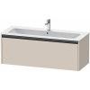 DURAVIT Ketho 2 závesná skrinka pod umývadlo, 1 zásuvka, 1210 x 480 x 440 mm, taupe matná, K25065091910000