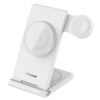 NILLKIN Powertrio 3v1 nabíjací stojan pre Apple iPhone / Watch / AirPods - MagSafe - MFi - biely