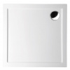 POLYSAN AURA sprchová vanička z liateho mramoru, štvorec 80x80x4cm, biela 42511