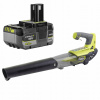 Ryobi akumulátorový fúkač 3 kg (RYOBI AKUMULÁTOROVÝ VYSÁVAČ LÍSTÍ 18V OBL18JB + AKU 5Ah)