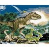 Maľovanie podľa čísel – Tyrannosaurus kráľ dinosaurov (Howard Robinson), 40 × 50 cm, bez rámu a bez napnutia plátna 8596530060642