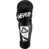 LEATT 3DF HYBRID EXT JUNIOR - detské chrániče kolien a holene biela/čierna farba