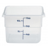 Transparentná polypropylénová nádoba na potraviny CamSquare, Cambro, 11,4 l, 11,4L, Priehľadná, 256x310x(H)210mm