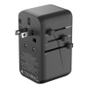 MOMAX 100W cestovný adaptér / nabíjačka - EU/UK/USA/JAP/AUS/CNY + 2x USB-A + 2x USB-C - čierna