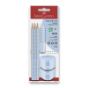 Grafitová ceruzka Faber-Castell Grip 2001 Sky Blue - set, 5 ks